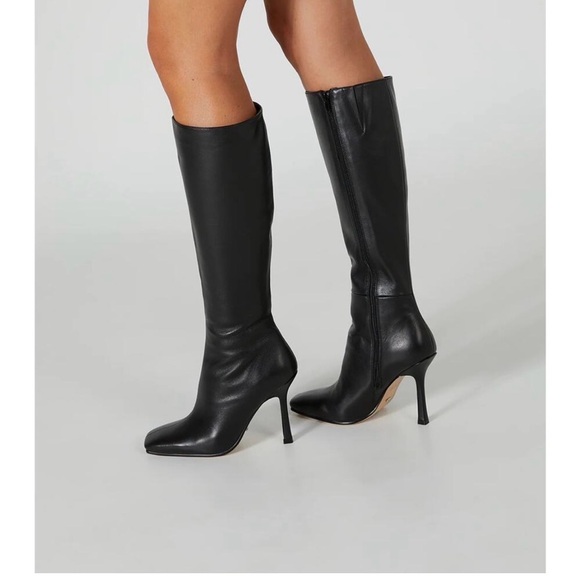 Revolve Tony Bianco Havana Calf Boot Leather Stiletto Heel Square
Toe Venice 7.5 - Picture 1 of 13